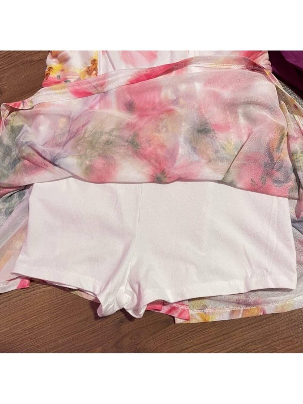 Daily Practice by Anthropologie Floral Scoop Neck Dress Romper Size Small‎ - Picture 9 of 11